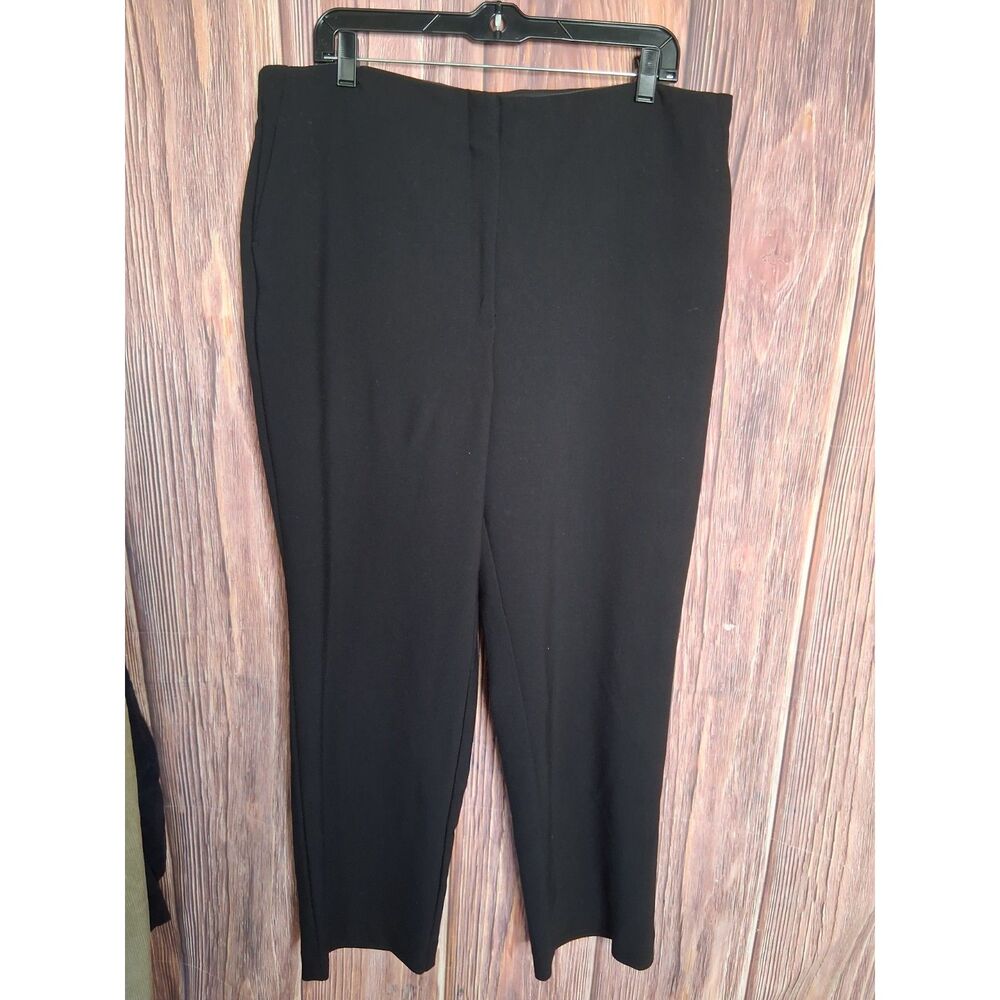 Loft black high waist office work pants stretchy size 16